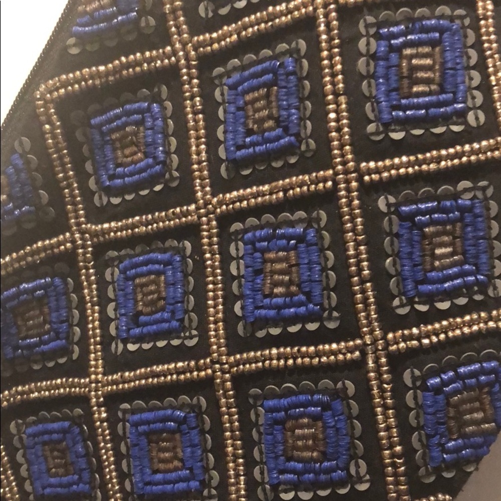 Loft  sequin beaded wristlet